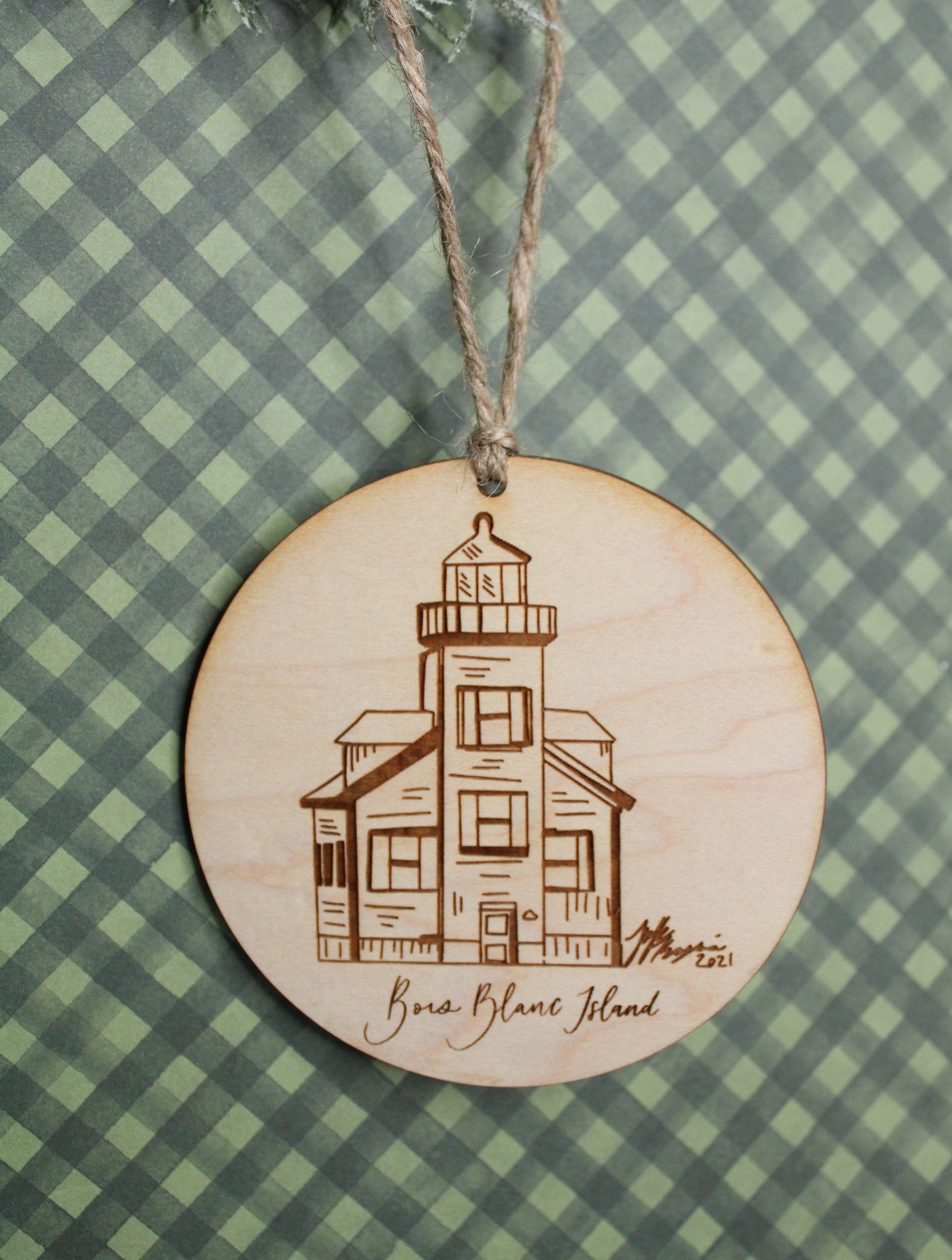 Bois Blanc Island Lighthouse Ornament