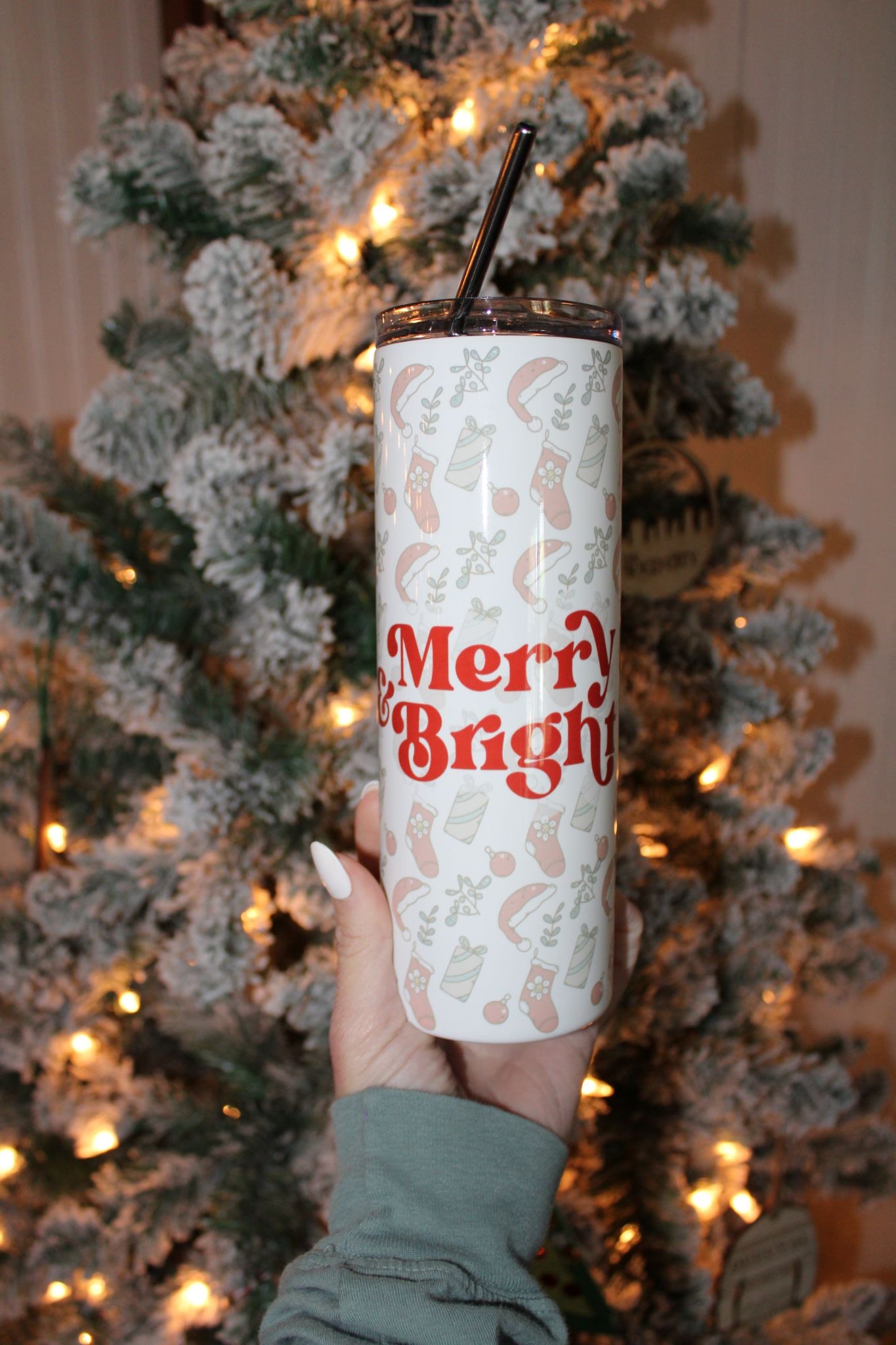 Merry + Bright Holiday 20oz Tumbler
