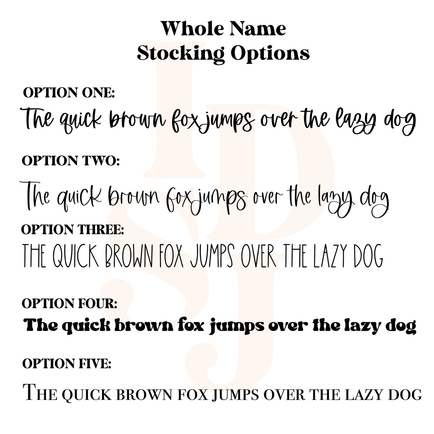 Small Custom Knit Stocking