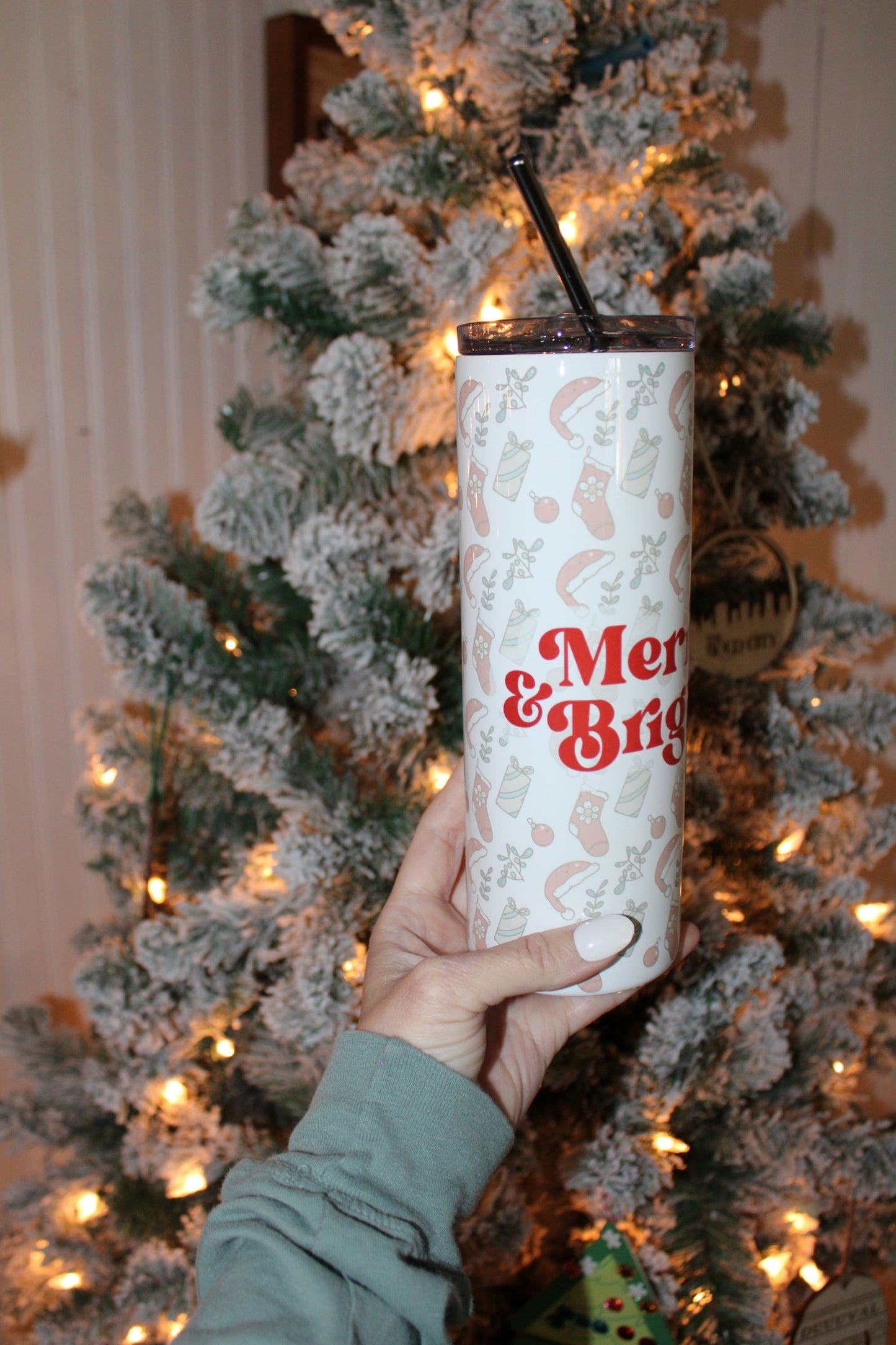 Merry + Bright Holiday 20oz Tumbler