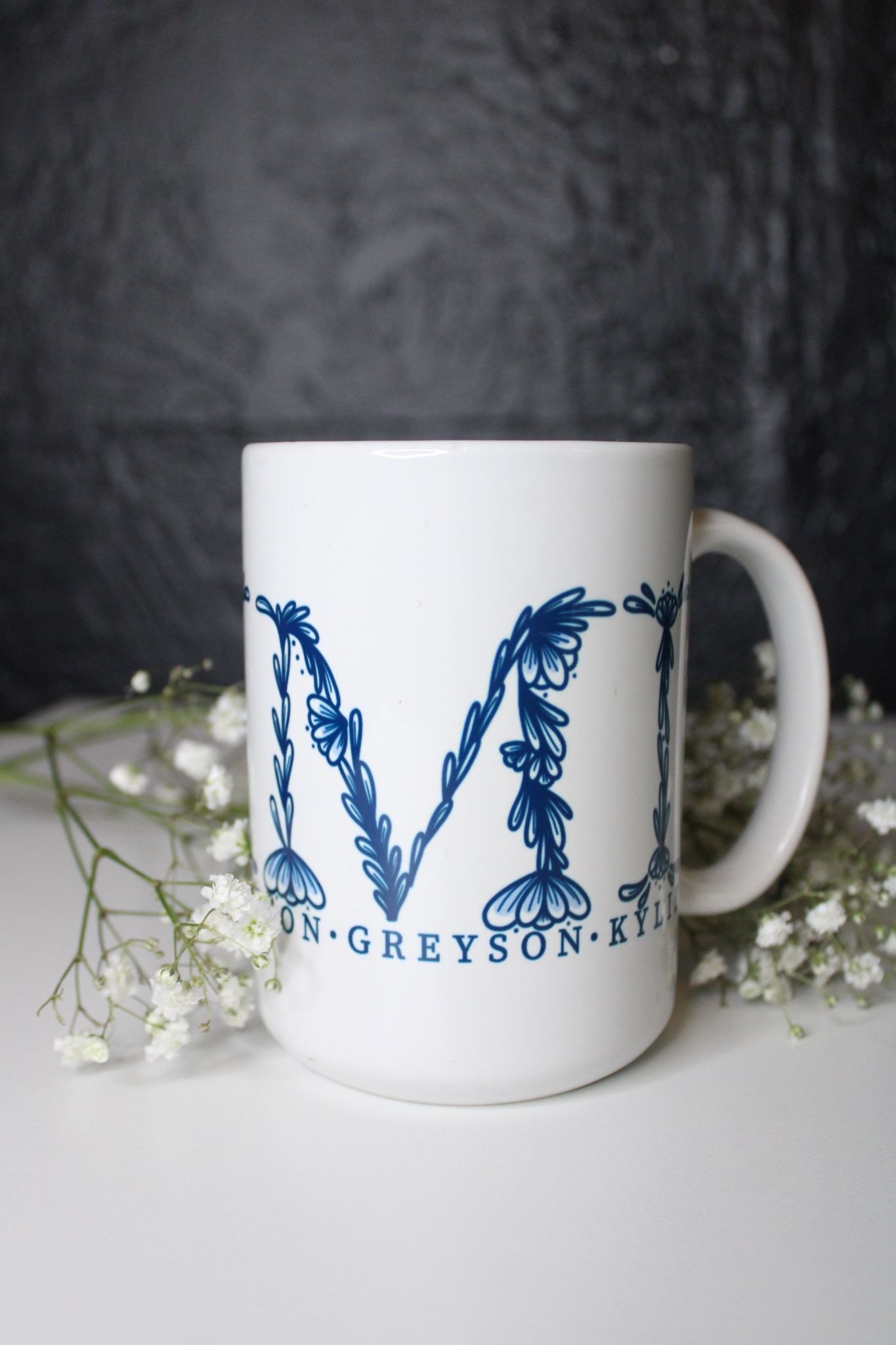 Blue Floral Mimi Mug