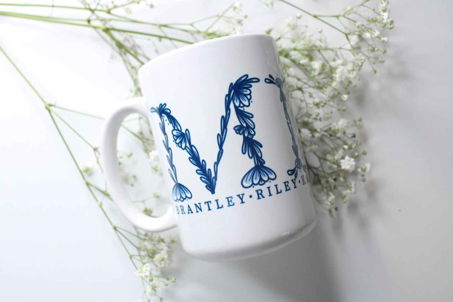 Blue Floral Mimi Mug