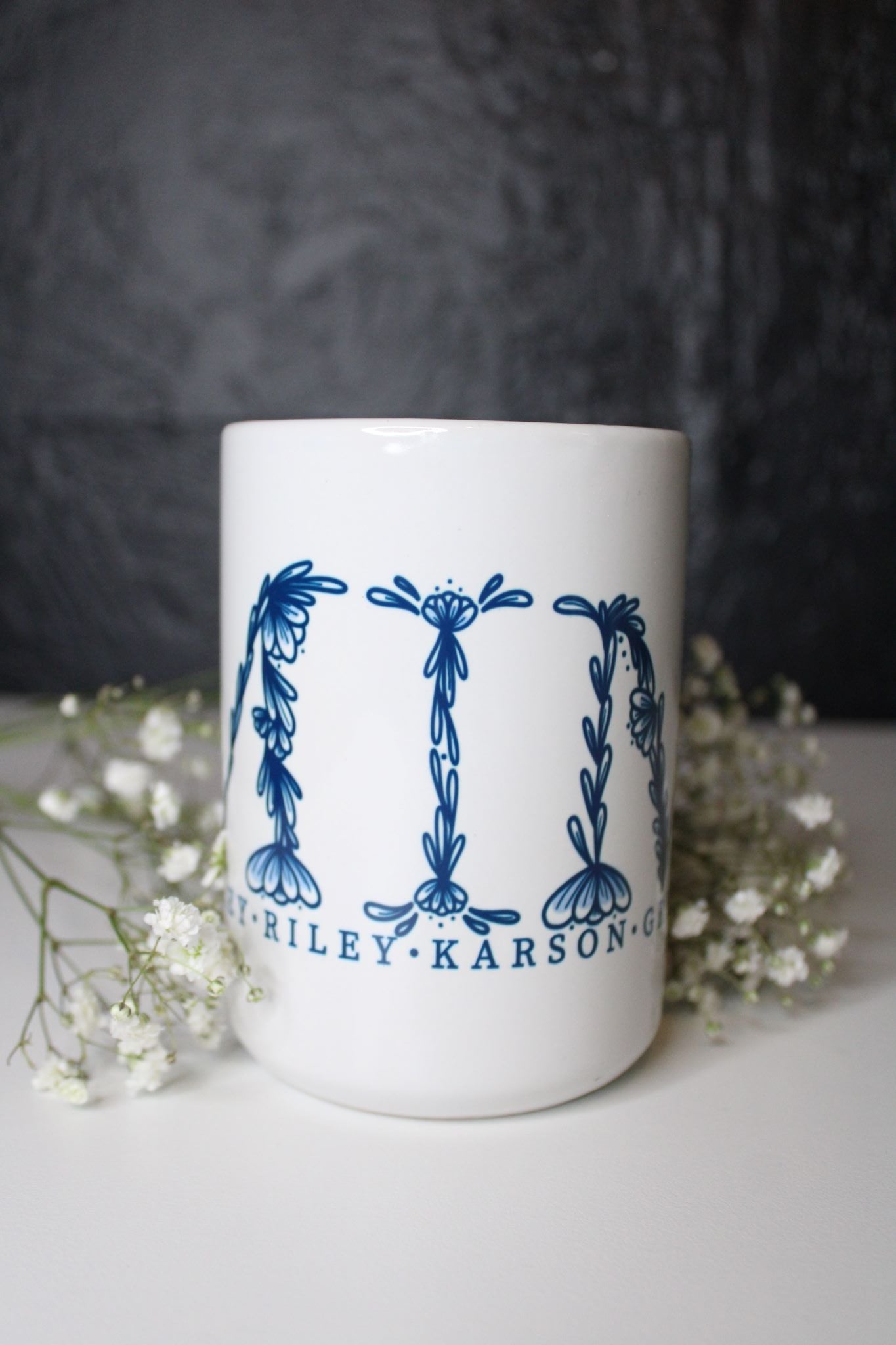 Blue Floral Mimi Mug