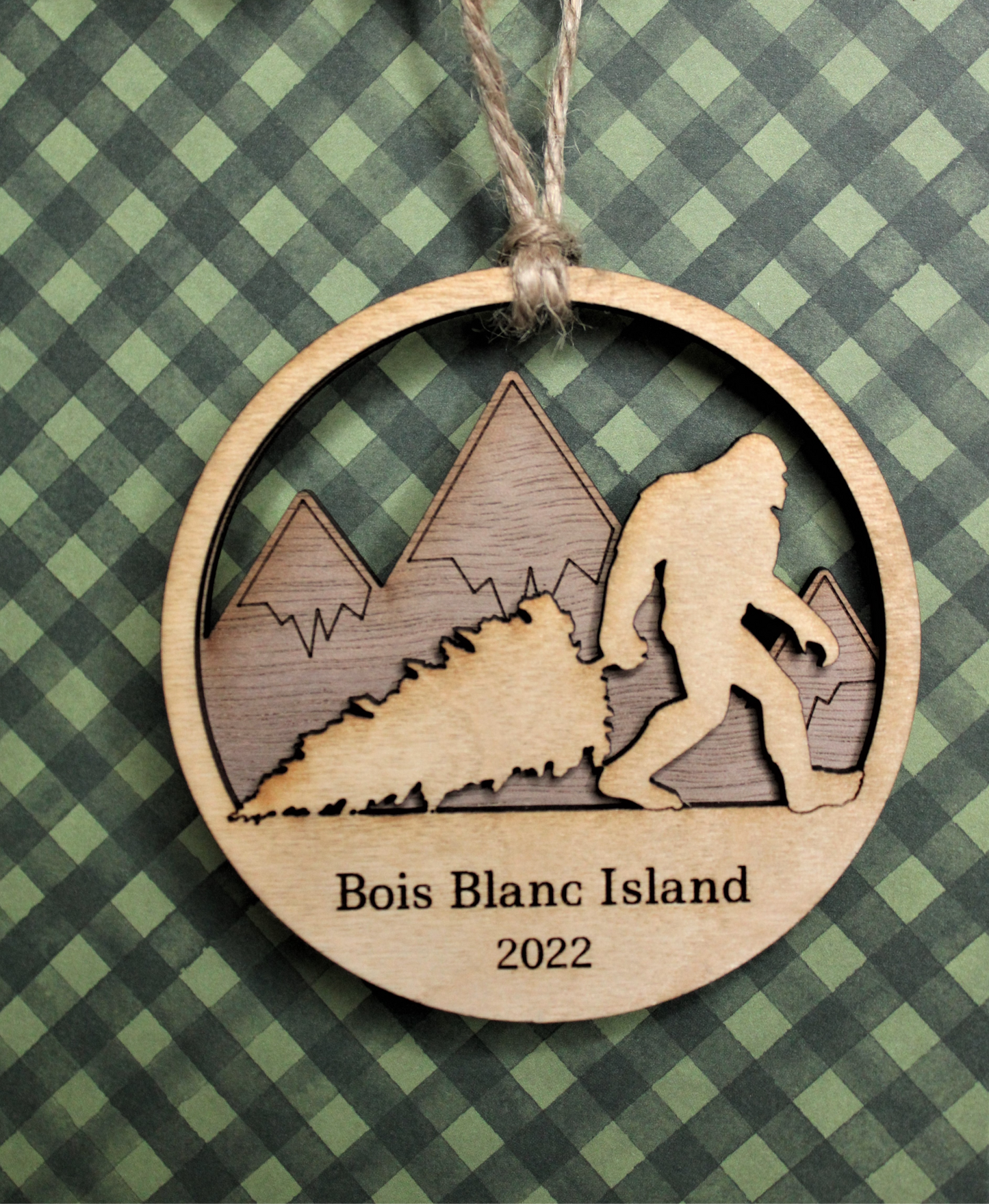 Bois Blanc Island Sasquatch Ornament