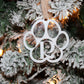 Acrylic Paw Print Ornament