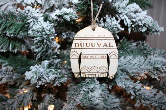 Duuuval Ugly Sweater Ornaments