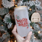 Santa Glass Can